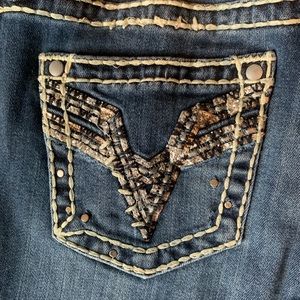Vigoss dark wash jeans.